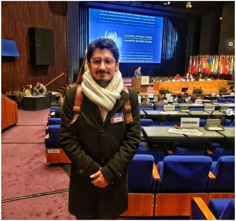 José Jans Carretero Pardo at the ICC Assembly of States Parties, The Hague, 2019