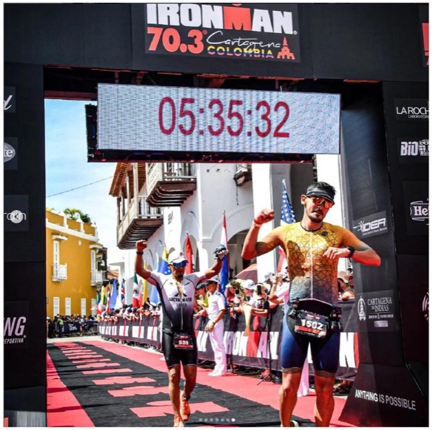 Ironman 70.3 Cartagena Colombia — finish line